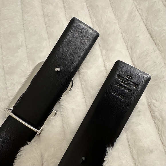 Valentino Black Belt with Silver Buckle main image 7